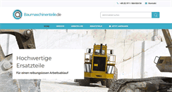 Desktop Screenshot of baumaschinenteile.de
